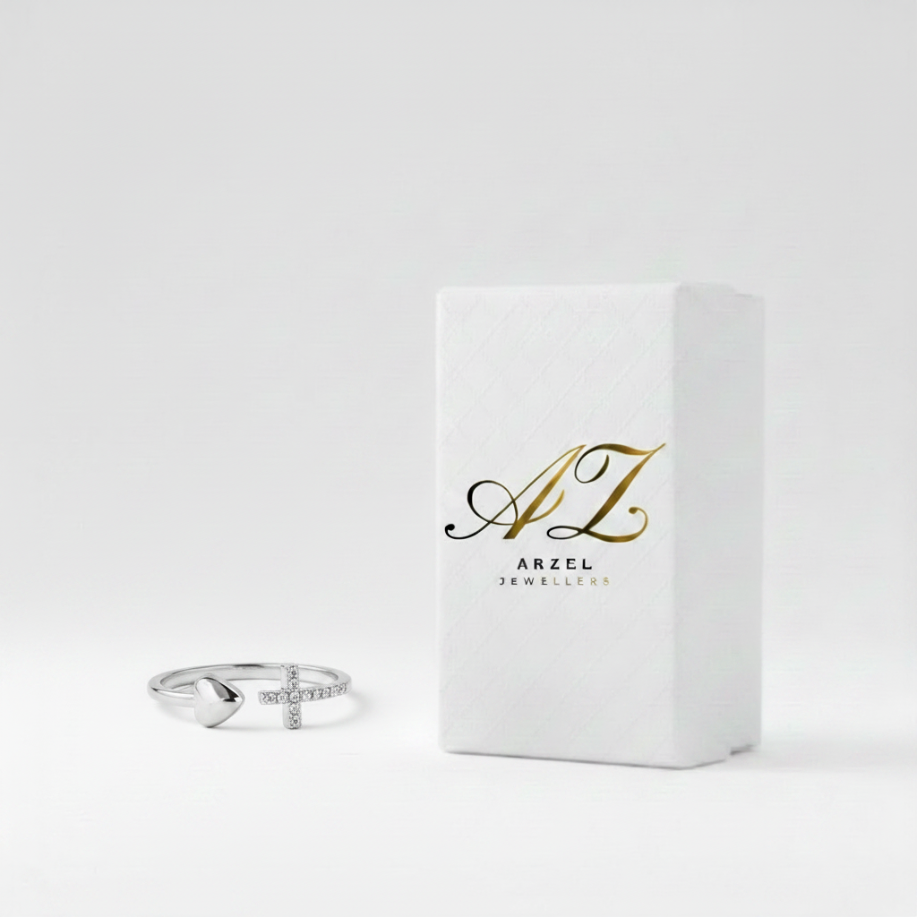 Arzel Jewellers™ | Faith & Love Ring with Box