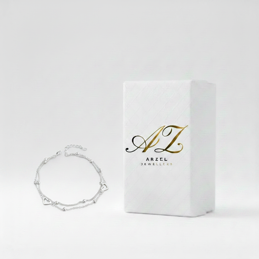 Arzel Jewellers™ | Layered Heart Bracelet with Box