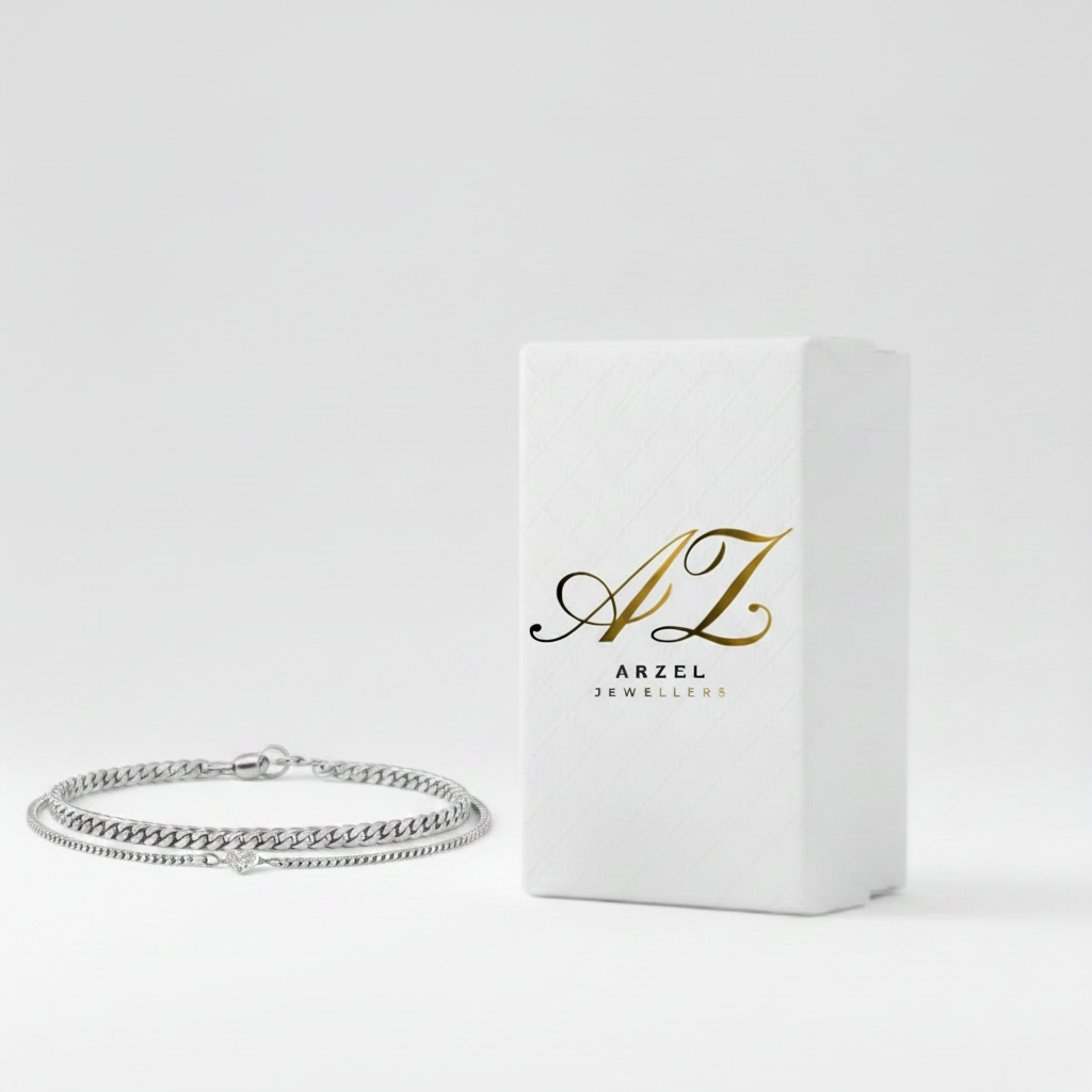 Bond Bracelet Set Forward Facing with Arzel Box