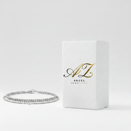 Bond Bracelet Set Forward Facing with Arzel Box