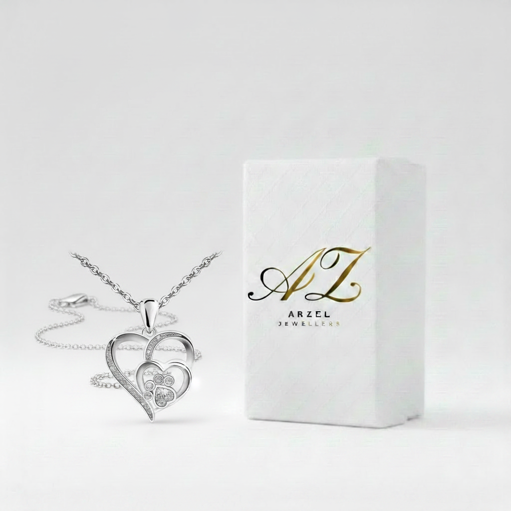 Pawfect Love Necklace with Arzel Box